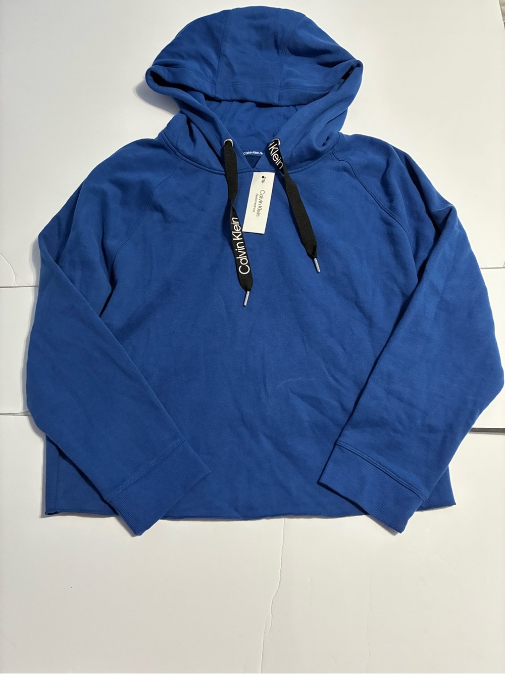 NWT Calvin Klein Performance Pullover Hoodie Blue XL